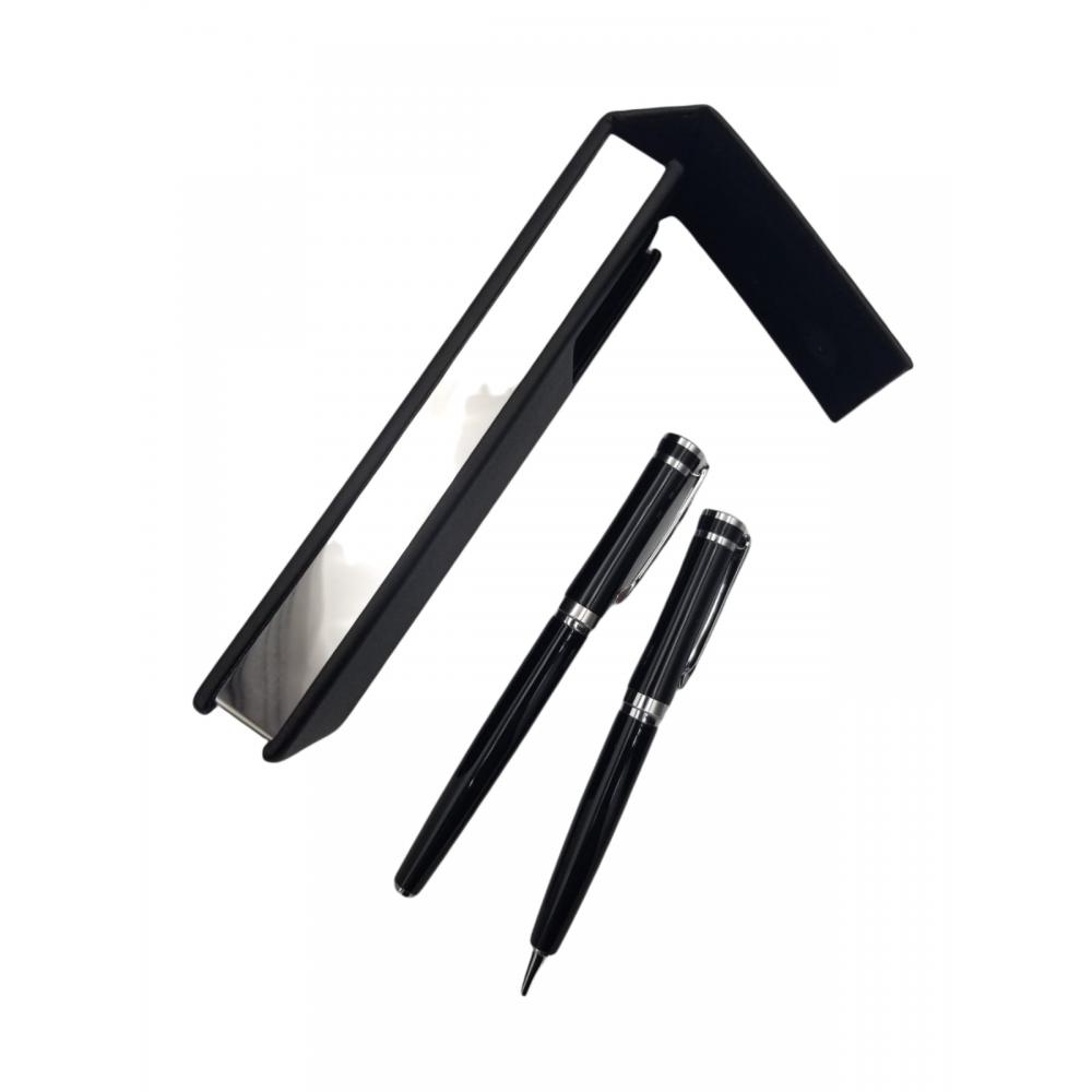 Deri Metal Kutulu İkili Set